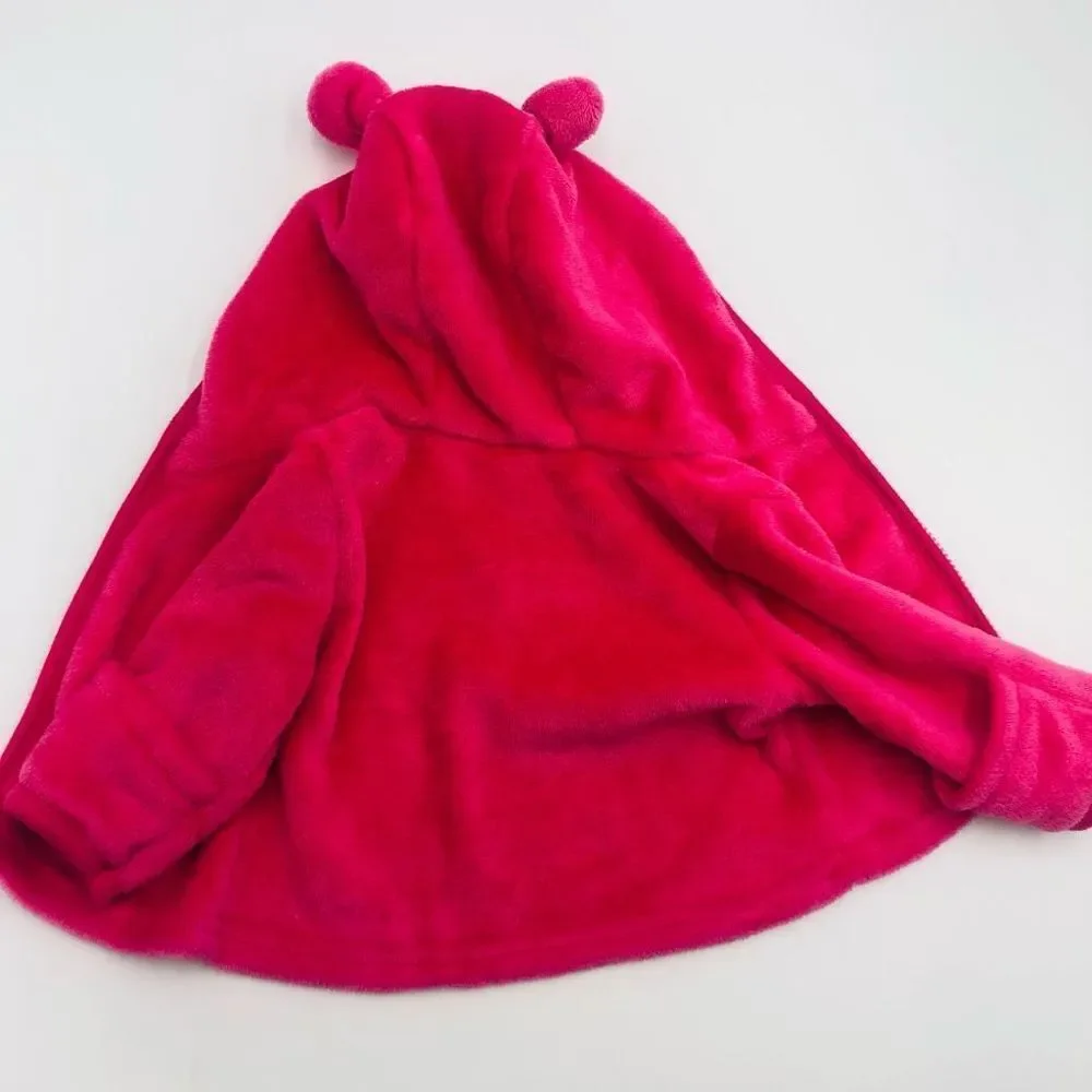 Preowned Noubeau Infant Baby Girl Fleece Ears‎ Hat Jacket Size 0 to 6 Months